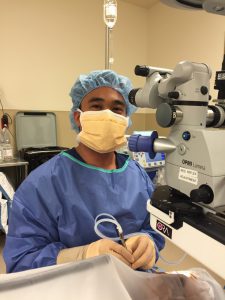 Dr. Fajardo's first day in surgery
